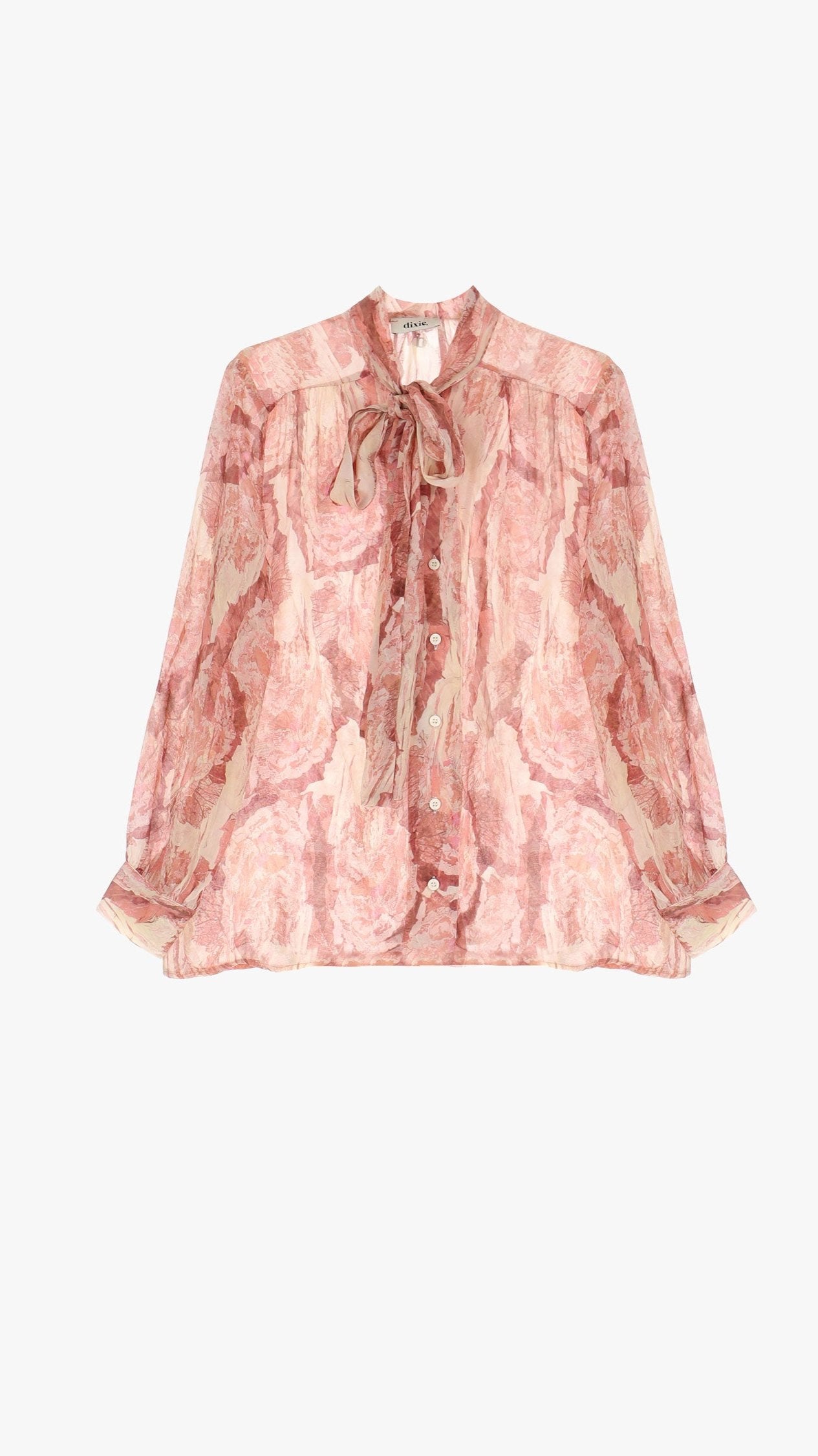 Blush Pink Necktie Blouse