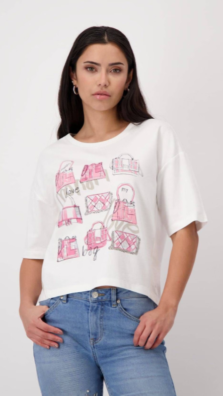 Pink Print Tee