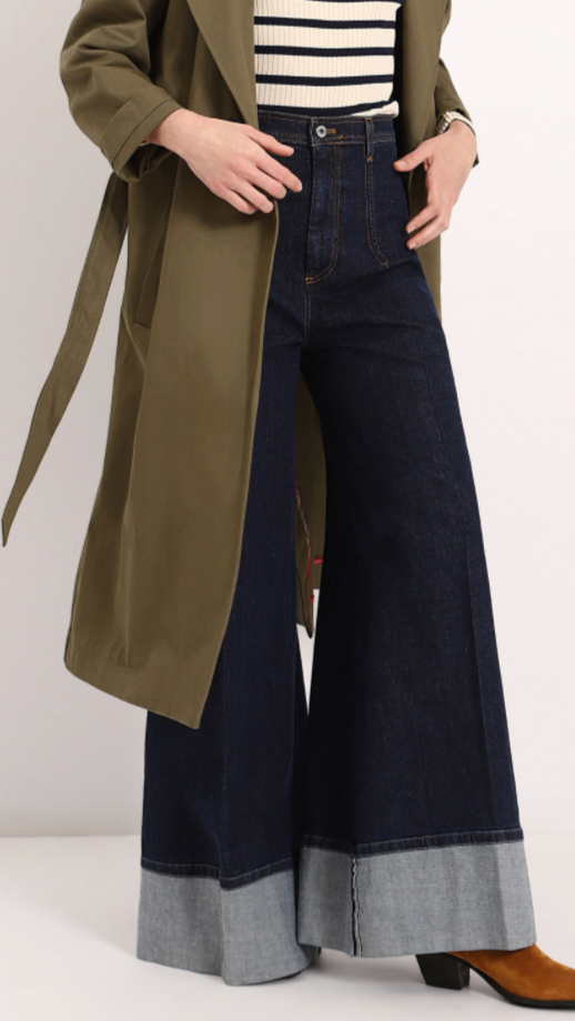 Wide leg Jean with Cuff