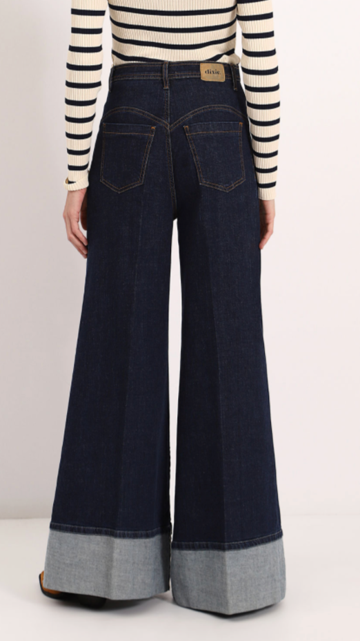 Wide leg Jean with Cuff