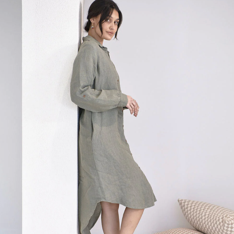 Linen Shirt Dress