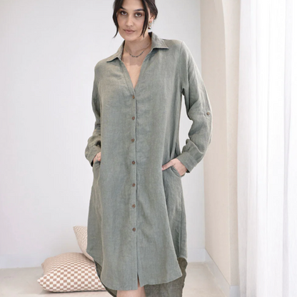 Linen Shirt Dress