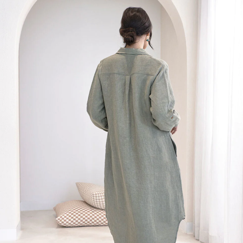 Linen Shirt Dress