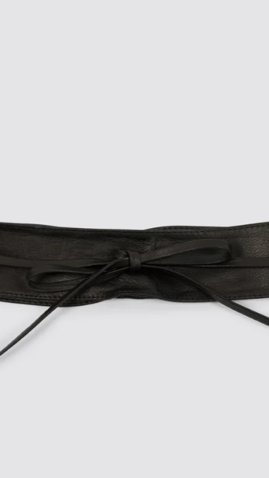 Genuine Leather Tie Belt