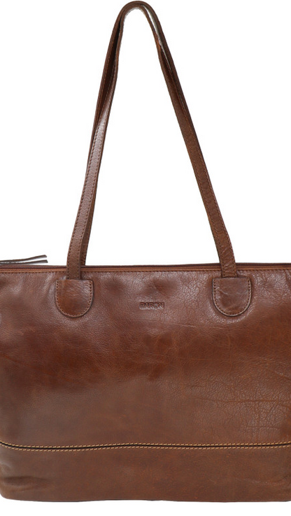 Buffed Leather Shoulder Bag