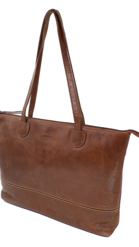 Buffed Leather Shoulder Bag