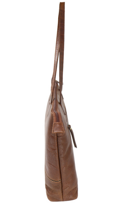 Buffed Leather Shoulder Bag