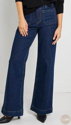 Zoey High Rise Wide Leg Jean