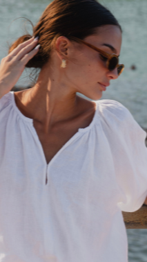 Revolutionary White Linen Relaxed Top