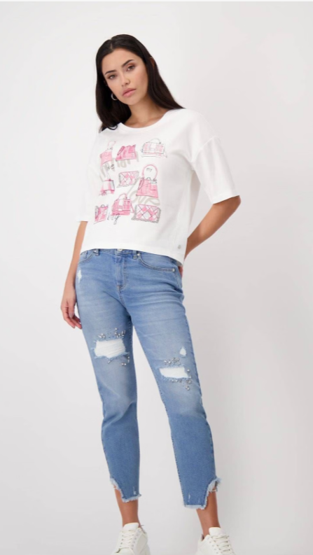 Pink Print Tee