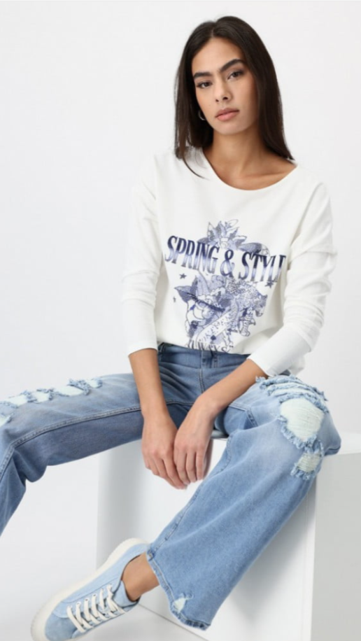 Denim Love Sweatshirt